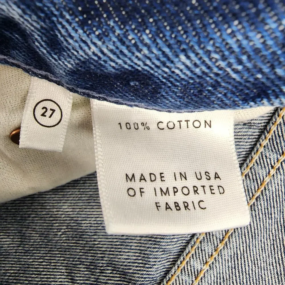 GRLFRND Denim Jessie Jean Medium Wash Raw Hem Shorts In Honey Dew Size 27